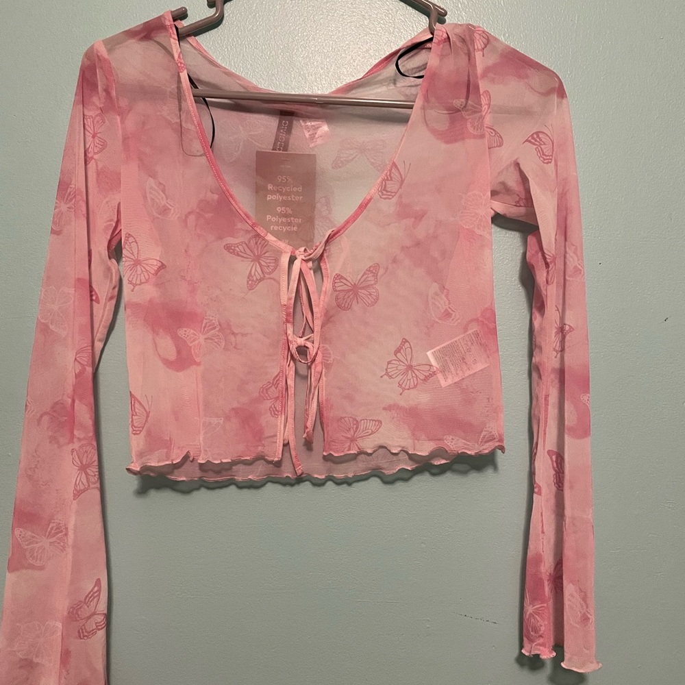 Sheer cardigan